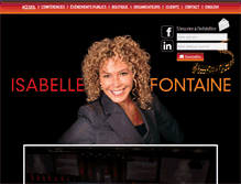 Tablet Screenshot of isabellefontaine.ca